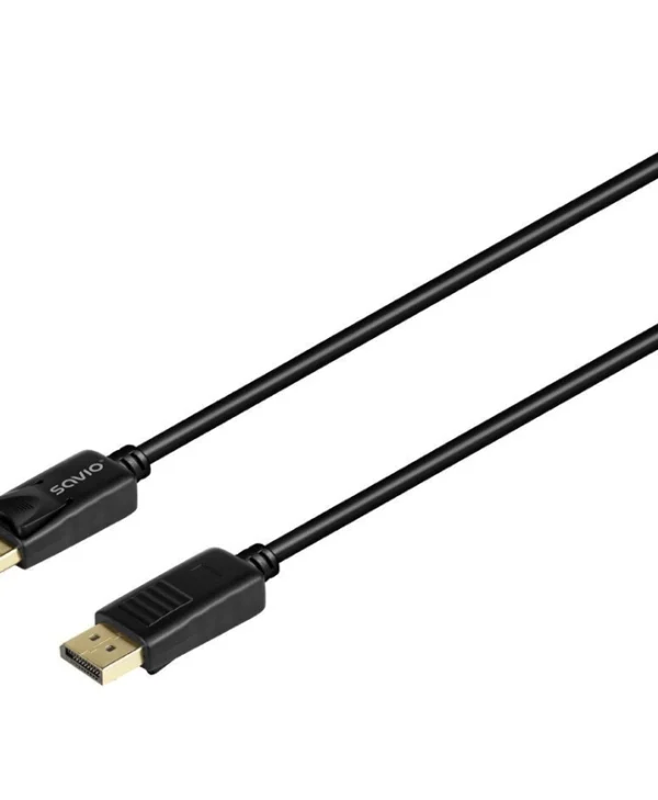 Savio Cable DisplayPort male - DisplayPort male 3m Μαύρο CL-206
