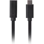 Lanberg USB 3.2 Cable USB-C male - USB-C female 100W PD Μαύρο 1.5m CA-USBE-20CC-0015-BK - Image 3
