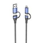 Vention Braided USB to Type-C / micro USB Cable 3A Μαύρο 1m CTLLH CTLLF - Image 2