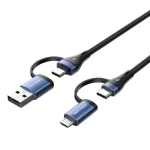 Vention Braided USB to Type-C / micro USB Cable 3A Μαύρο 1m CTLLH CTLLF - Image 4