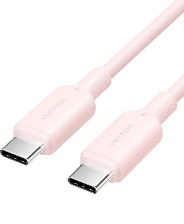 Vention USB 2.0 Cable USB-C male - USB-C 60W PD Ροζ 1m TRVPF