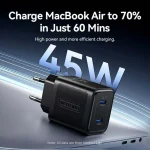Vention Φορτιστής GaN με 2 Θύρες USB-C και Καλώδιο USB-C - USB-C 30W Power Delivery Γκρι (FCEH0-EU) TZ-FCFH0-EU - Image 4