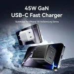 Vention Φορτιστής GaN με 2 Θύρες USB-C και Καλώδιο USB-C - USB-C 30W Power Delivery Γκρι (FCEH0-EU) TZ-FCFH0-EU - Image 7