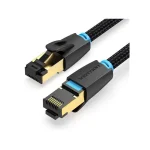Vention S/FTP Cat.8 (40Gbps) Καλώδιο Δικτύου Ethernet 0.5m Μαύρο IKGBD