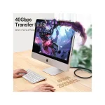 Vention S/FTP Cat.8 (40Gbps) Καλώδιο Δικτύου Ethernet 0.5m Μαύρο IKGBD - Image 3