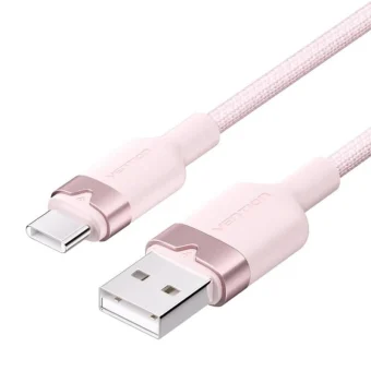 Vention USB 2.0 Cable USB-C male - USB-A Ροζ 1.5m CWBPG