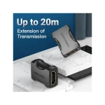 Vention Hdmi Female To Female Adapter Black 2 Pcs AIRB0-2 - Image 2