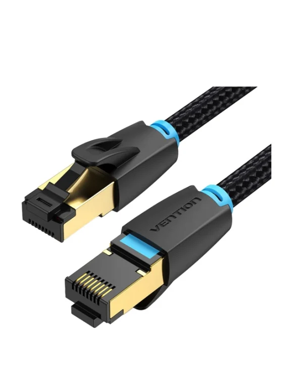 Vention S/FTP Cat.8 (40Gbps) Καλώδιο Δικτύου Ethernet 3m Μαύρο IKGBI
