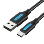 Vention USB 2.0 Cable USB-C male - USB-A Μαύρο 1m COKBF