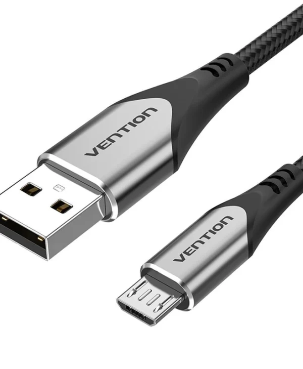 Vention Regular USB 2.0 to micro USB Cable Μαύρο 1m COAHF 1τμχ