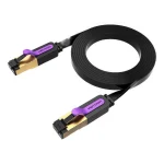 Vention Flat U/UTP Cat.7 (10Gbps) Καλώδιο Δικτύου Ethernet 0.5m Μαύρο ICABD - Image 2