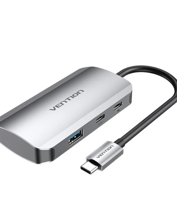 Vention Hub 3 Θυρών USB 3.0 με σύνδεση USB-C Γκρι TNDHB