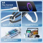 Vention USB 2.0 Cable USB-C male - USB-C 100W Μαύρο 1m CTOBF - Image 5
