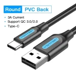 Vention USB 2.0 Cable USB-C male - USB-A Μαύρο 2m COKBH - Image 3