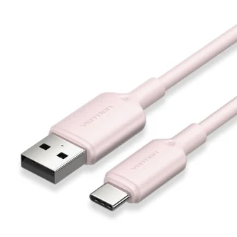 Vention USB 2.0 Cable USB-C male - USB-A Ροζ 1.5m CWAPG