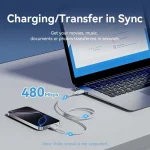 Vention USB 2.0 Cable USB-C male - USB-A 60W Μαύρο 2m CTQBH - Image 5