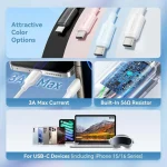 Vention USB 2.0 Cable USB-C male - USB-A 60W Μαύρο 2m CTQBH - Image 8