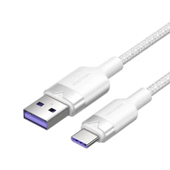 Vention USB 2.0 Cable USB-C male - USB-A 100W Λευκό 1m CTOWF