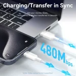 Vention USB 2.0 Cable USB-C male - USB-A 100W Λευκό 1m CTOWF - Image 6