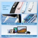 Vention USB 2.0 Cable USB-C male - USB-A 60W Μαύρο 1m CTQBF - Image 8