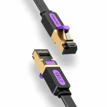 Vention Flat U/UTP Cat.7 (10Gbps) Καλώδιο Δικτύου Ethernet 1.5m Μαύρο ICABG - Image 5