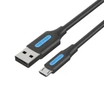 Vention Regular USB 2.0 to micro USB Cable Μαύρο 0.25m (COLBC)