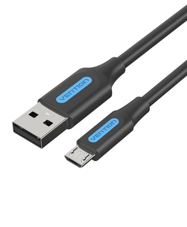 Vention Regular USB 2.0 to micro USB Cable Μαύρο 0.25m (COLBC)