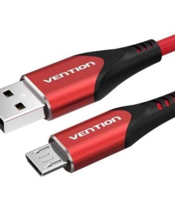 Vention Braided USB 2.0 to micro USB Cable Κόκκινο 1m COARF 1τμχ