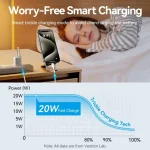 Vention Φορτιστής GaN με Θύρα USB-C και Καλώδιο USB-C - USB-C 20W Quick Charge 3.0 Μαύρος (TZ-FEPB0-EU-01) - Image 5