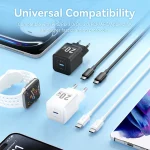 Vention Φορτιστής GaN με Θύρα USB-C και Καλώδιο USB-C - USB-C 20W Quick Charge 3.0 Μαύρος (TZ-FEPB0-EU-01) - Image 7