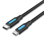 Vention USB 2.0 Cable USB-C male - micro USB-A Μαύρο 1.5m COVBG