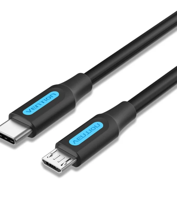 Vention USB 2.0 Cable USB-C male - micro USB-A Μαύρο 1.5m COVBG