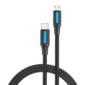 Vention USB 2.0 Cable USB-C male - micro USB-B Μαύρο 1m COVBH