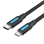 Vention USB 2.0 Cable USB-C male - micro USB-B Μαύρο 1m COVBH - Image 2