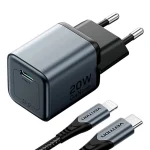 Vention Φορτιστής Χωρίς Καλώδιο GaN με Θύρα USB-C 20W Power Delivery / Quick Charge 2.0 / Quick Charge 3.0 Γκρι (TZ-FEVH0-EU) - Image 3