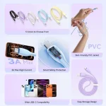 Vention USB 2.0 Cable USB-C male - USB-A 18W Μπλε 0.25m CTWSC - Image 5