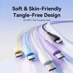 Vention USB 2.0 Cable USB-C male - USB-A 18W Μπλε 0.25m CTWSC - Image 6