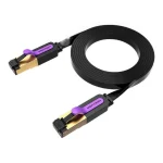 Vention Flat U/UTP Cat.7 (10Gbps) Καλώδιο Δικτύου Ethernet 2m Μαύρο ICABH - Image 4