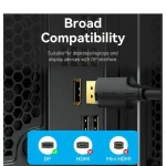Vention Cable DisplayPort male - DisplayPort male 1m Μαύρο (HAKBF) - Image 5