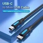 Vention USB 2.0 Cable USB-C male - mini USB-B Μαύρο 1m COWBF - Image 3