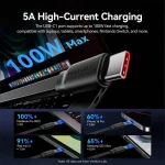 Vention Retractable USB to Type-C / Lightning Cable 5A Μπλε 1.1m TRKSBE - Image 5