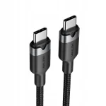 Vention Braided USB 2.0 Cable USB-C male - USB-C 60W PD Μαύρο 1m TRDBF - Image 2