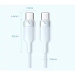 Vention Braided USB 2.0 Cable USB-C male - USB-C 60W PD Μαύρο 1m TRDBF - Image 6