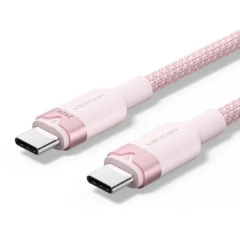 Vention USB 2.0 Cable USB-C male - USB-C 100W PD Ροζ 2m TRWPH