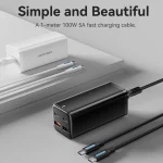 Vention Βάση Φόρτισης με 2 Θύρες USB-A και 2 Θύρες USB-C 100W Power Delivery / Quick Charge 3.0 σε Λευκό χρώμα (FBSWG-EU) - Image 5