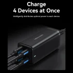 Vention Βάση Φόρτισης με 2 Θύρες USB-A και 2 Θύρες USB-C 100W Power Delivery / Quick Charge 3.0 σε Λευκό χρώμα (FBSWG-EU) - Image 6