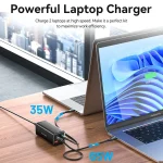 Vention Βάση Φόρτισης με 2 Θύρες USB-A και 2 Θύρες USB-C 100W Power Delivery / Quick Charge 3.0 σε Λευκό χρώμα (FBSWG-EU) - Image 7