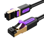 Vention S/FTP Cat.7 (10Gbps) Καλώδιο Δικτύου Ethernet 1m Μαύρο ICDBF