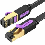 Vention S/FTP Cat.7 (10Gbps) Καλώδιο Δικτύου Ethernet 1m Μαύρο ICDBF - Image 3