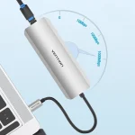 Vention USB-C Docking Station με HDMI 4K PD Ethernet Γκρι (TOMHB) - Image 4